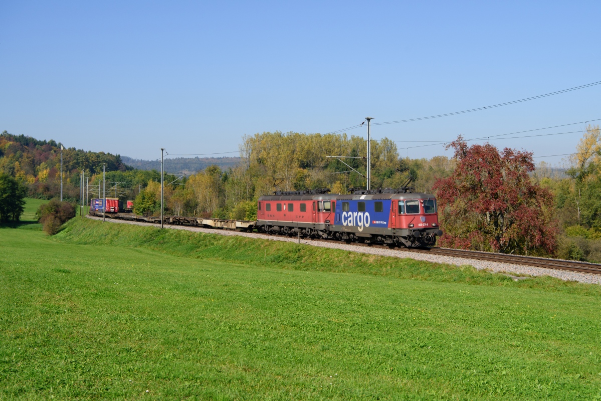 Lotstetten, 14.10.2017, 13:43 SBB Re 420 276-8 Re 66 11676 Zurzach 02.jpg